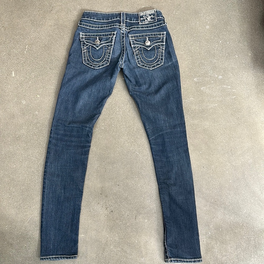 TRUE RELIGION BILLIE SUPER T STITCH STRAIGHT JEAN